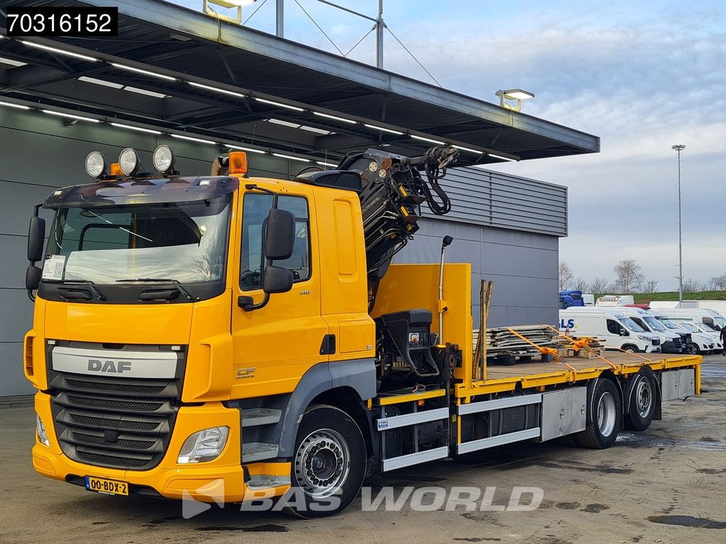 DAF CF CF 410 6X2 HIAB 244EP-4 HIPRO Crane Kran Lift +Steering Axle Automatic Euro 6