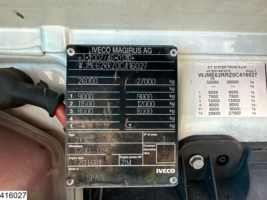 Iveco Stralis 8x2, CNG