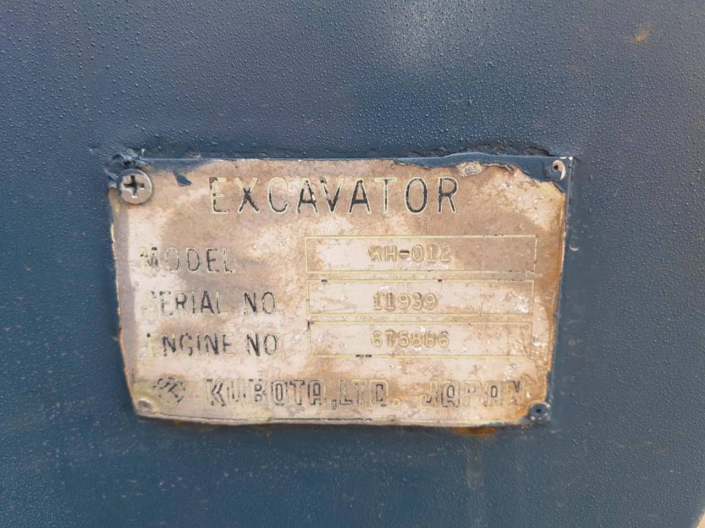 Kubota KH 012 minigraver