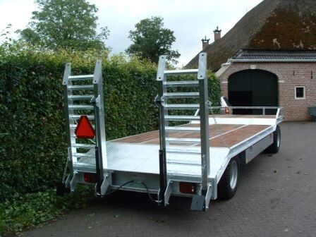 Semie dieplader gegalvaniseerd low loader trailer