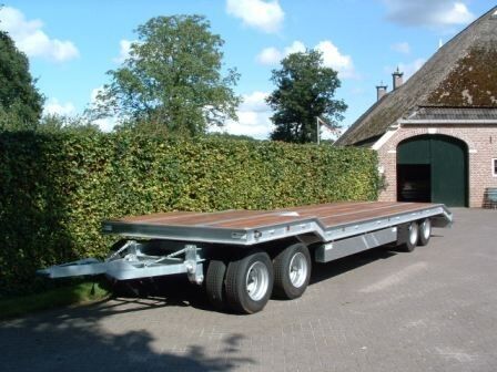 Semie dieplader gegalvaniseerd low loader trailer