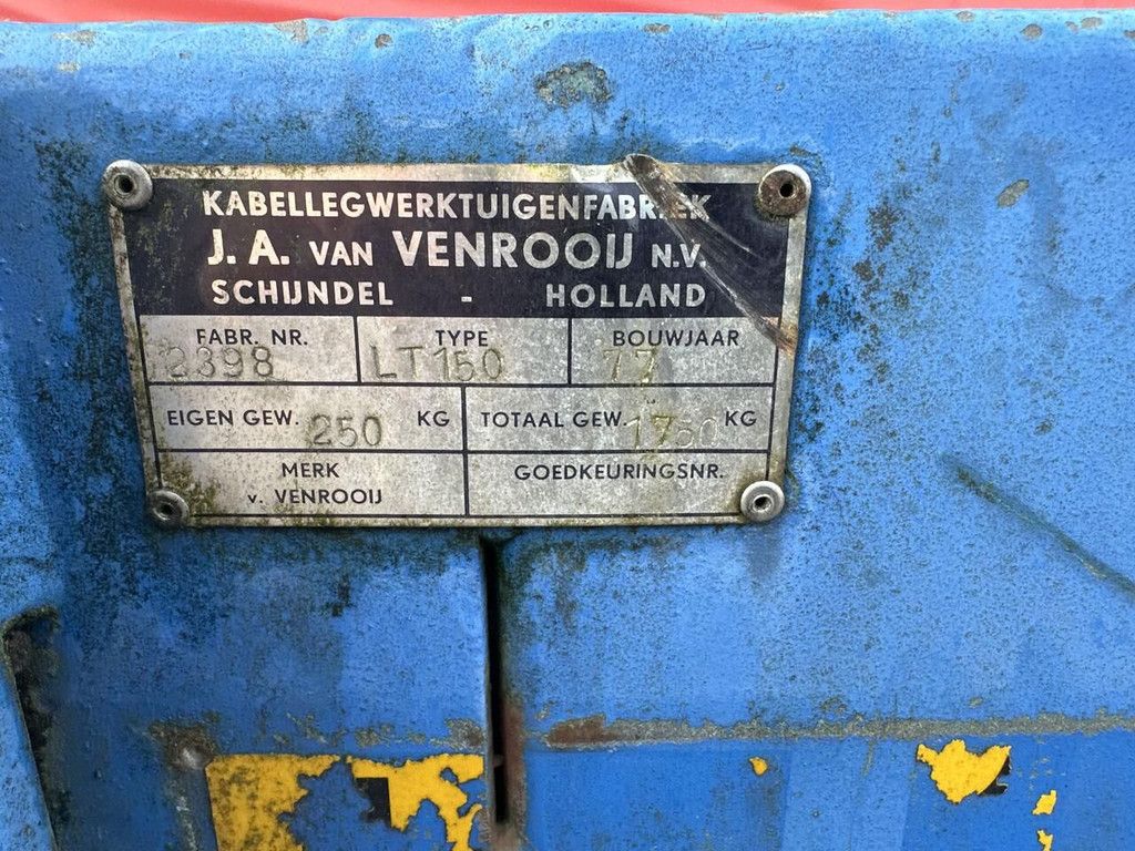 Venrooij kabelwagen aanhanger - Gebruikt