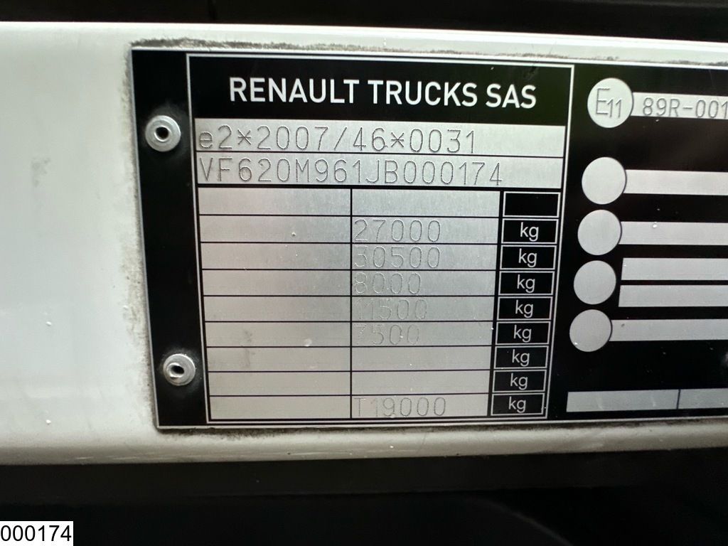 Renault D Wide 380 EURO 6, CNG, Retarder, Dhollandia