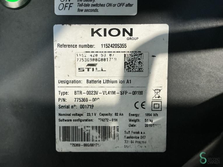 Pallet trucks Electric Still EXU16 2019 Hours 927