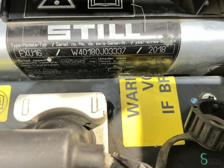 Pallet trucks Electric Still EXU16 2018