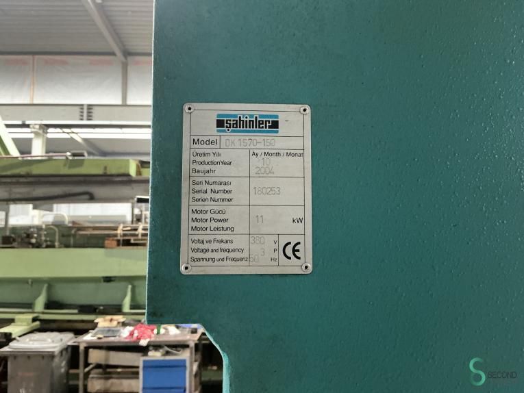 Hydraulic presses Sahinler DK 1570-150 2004