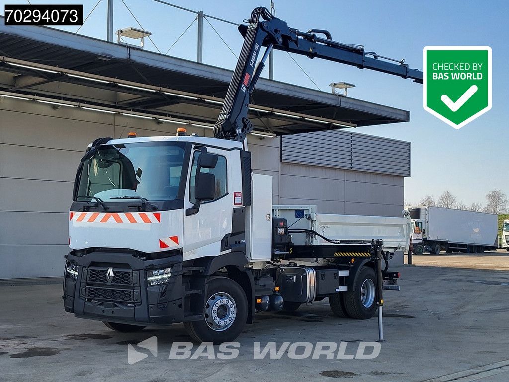 Renault C 430 4X2 NEW! HIAB X-Hiduo 138 Crane 6m3 Dautel 3-Side tipper Euro 6