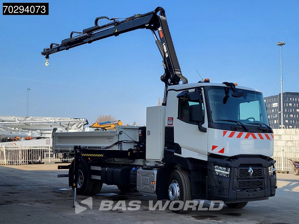 Renault C 430 4X2 NEW! HIAB X-Hiduo 138 Crane 6m3 Dautel 3-Side tipper Euro 6