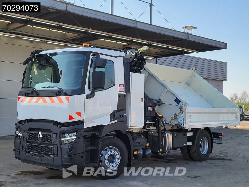 Renault C 430 4X2 NEW! HIAB X-Hiduo 138 Crane 6m3 Dautel 3-Side tipper Euro 6