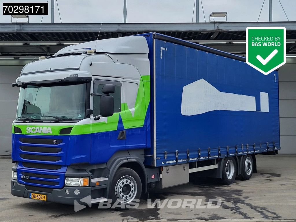 Scania R R410 6X2 NL-Truck Curtainsider Lift+steering axle Automatic Euro 6
