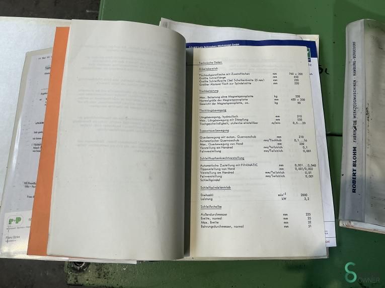 Flachschleifmaschinen Blohm HFS 204