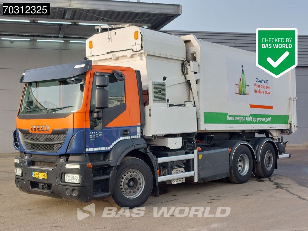 Iveco Stralis Stralis 330 6X2 CNG ENGINE! RHD NL-Truck ASF Seitenlader Euro 6