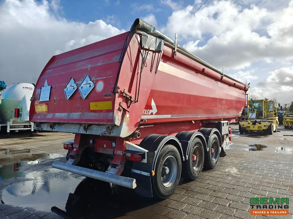 Stas S300CX 3-Achs BPW - Kipper 28 m³ - Aluminium/Aluminium - Scheibenbremsen - Liftachse - Nachlaufachse - Teflon - TÜV bis 08/2026