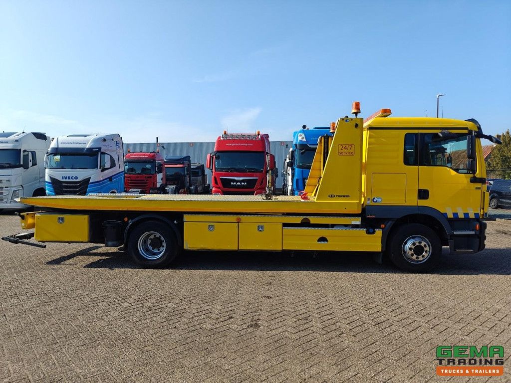 MAN TGM 15.250 Doppelkabine (6 Personen) 4x2 Euro 6 - Tischer 6000 ALU + Doppelplattform + Brille + Seilwinde - Rockinger - 10/2026 APK