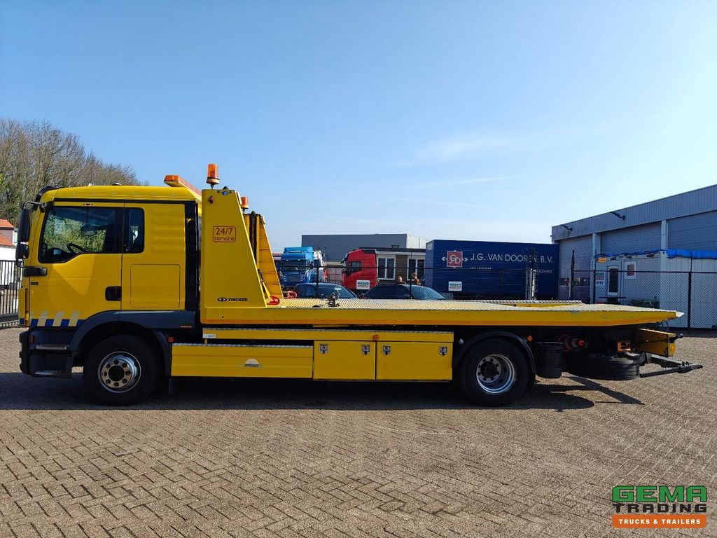 MAN TGM 15.250 Doppelkabine (6 Personen) 4x2 Euro 6 - Tischer 6000 ALU + Doppelplattform + Brille + Seilwinde - Rockinger - 10/2026 APK