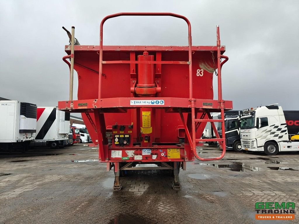 Stas S300CX 3-achsiger BPW – 29 m³ – Aluminiumchassis – Aluminiumkipper – Scheibenbremsen – Liftachse – Nachlaufachse – 5500 kg