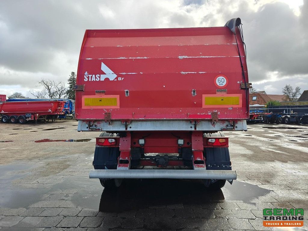 Stas S300CX 3-achsiger BPW – 29 m³ – Aluminiumchassis – Aluminiumkipper – Scheibenbremsen – Liftachse – Nachlaufachse – 5500 kg