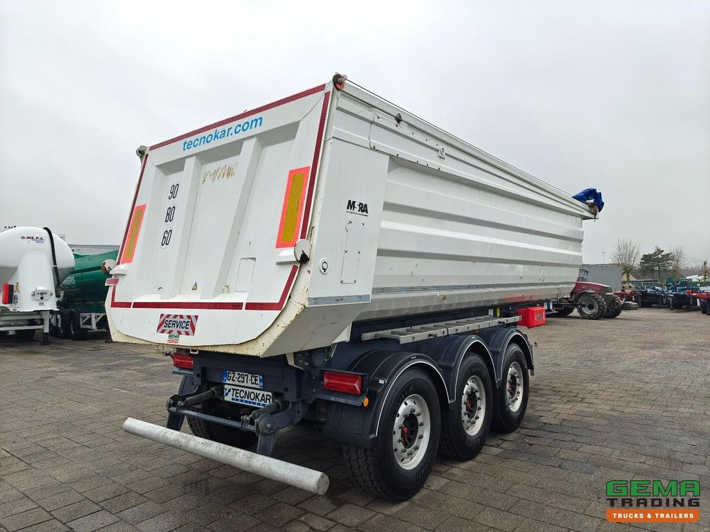 Tecnokar T3P 3-achsiger SAF-Kipper aus Hardox-Stahl (26 m³) – AluChassis – Alcoa – Scheibenbremsen – Liftachse – elektrisches Schiebedach