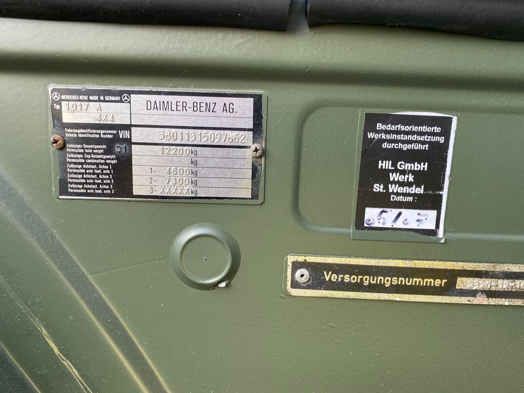 MercedesBenz 1017 4X4 ex army reconditioned