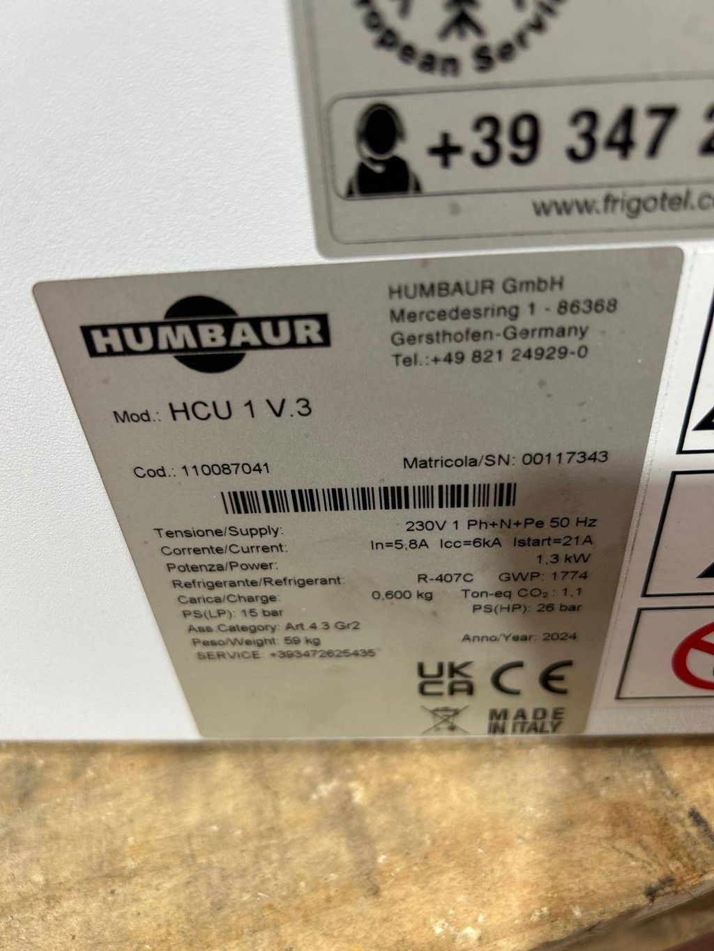 Humbaur frigotel HCU 1 V.3 2024 Nieuw
