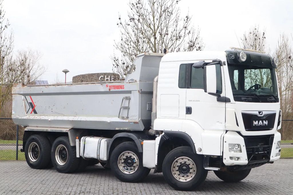 MAN TGS 35.500 | 8X4 | RETARDER | BIG AXLES | FULL STEEL | EURO 6