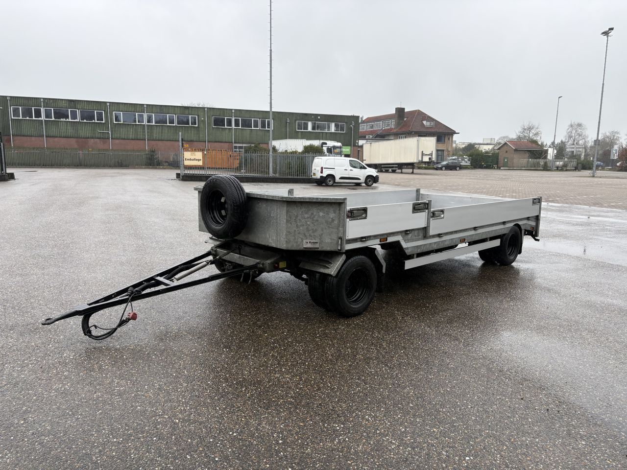 Schamel aanhangwagen luchtgeremd 7 TON KUIPER