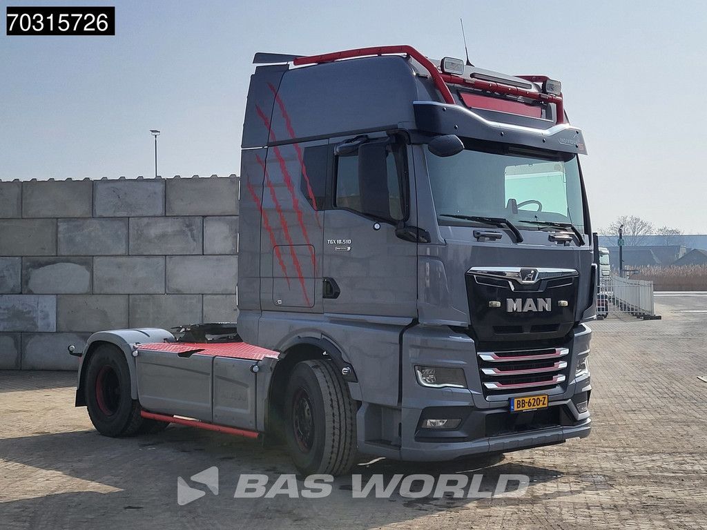 MAN TGX TGX 18.510 4X2 Individual Lion S! GX APK 02-2027 Full-Air Retarder Standairco 2xTanks Leather PTO ACC Navi LED Euro 6