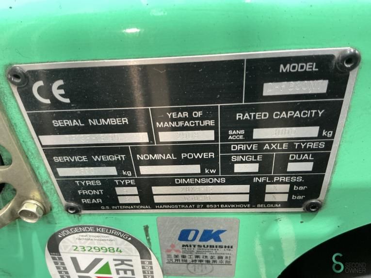 Forklifts LPG Mitsubishi FG30N 2008 Triplex