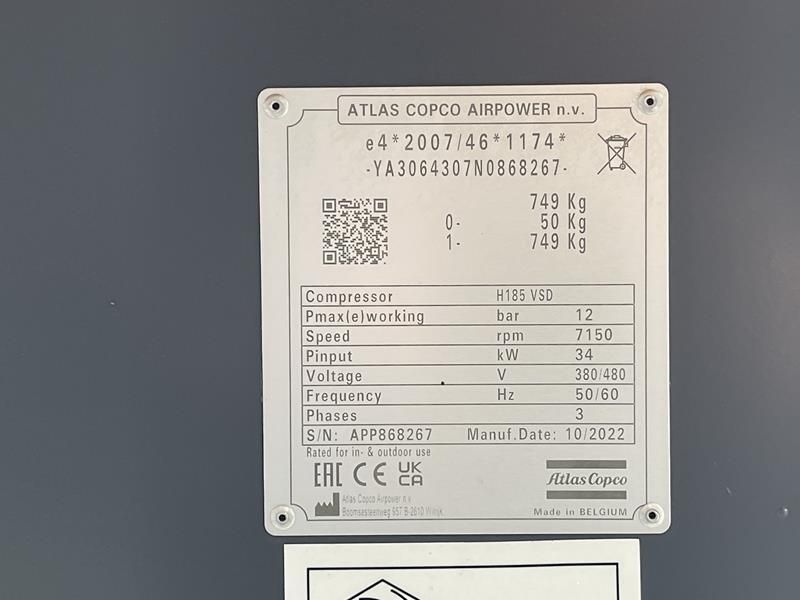 Atlas Copco E-AIR H185 VSD