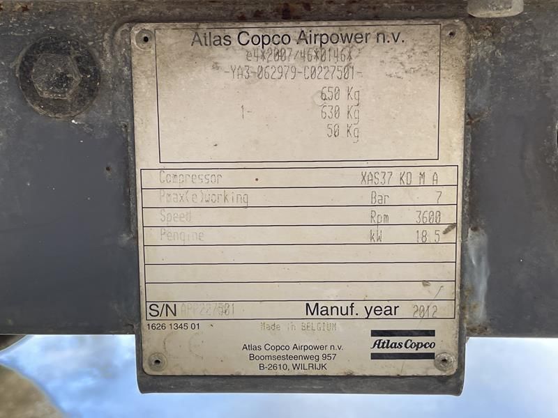 Atlas Copco XAS 37 KD
