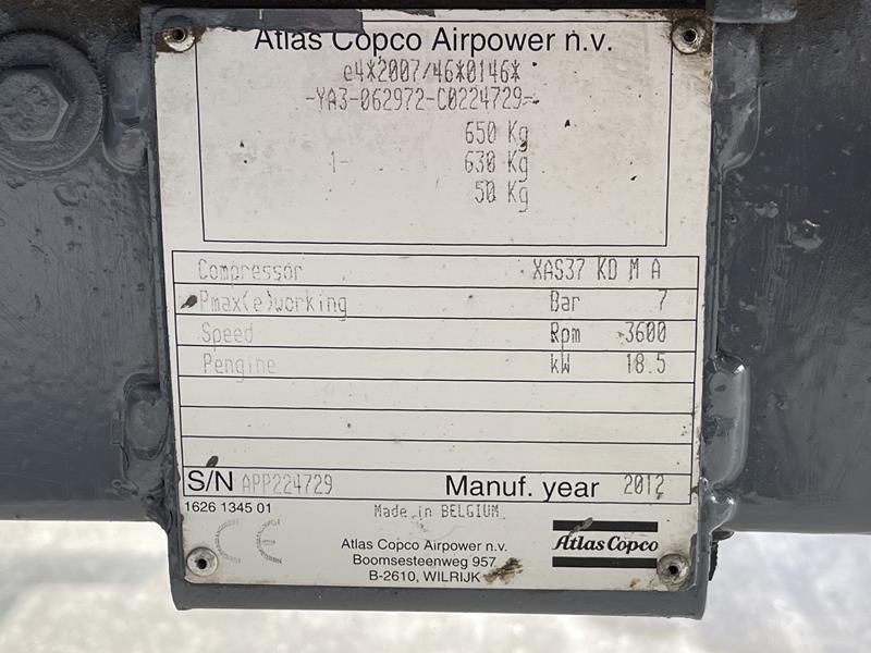 Atlas Copco XAS 37 KD