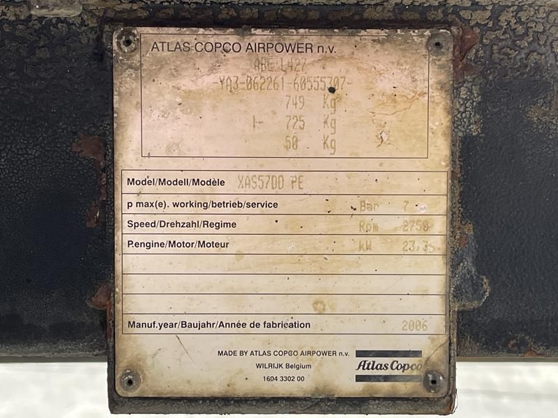 Atlas Copco XAS 57 DD