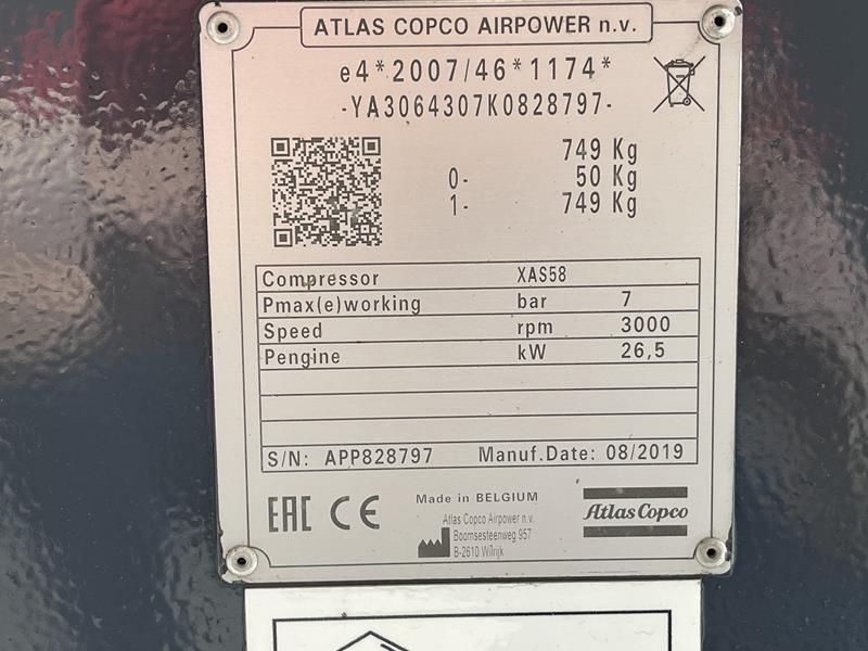 Atlas Copco XAS 58 KD