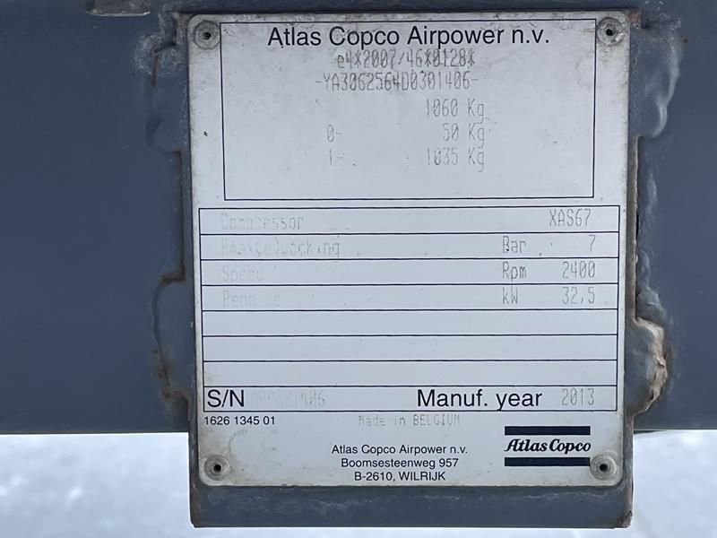 Atlas Copco XAS 67 DD - N