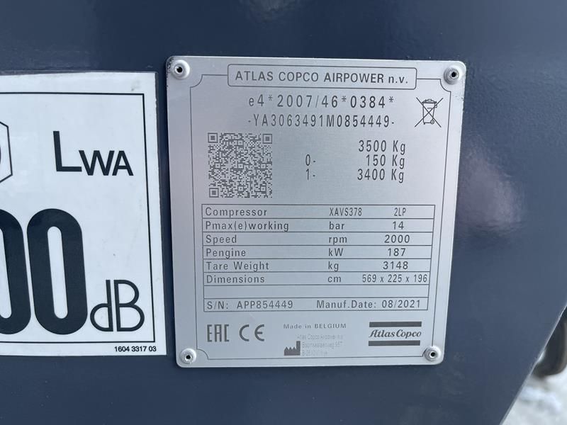 Atlas Copco XAVS 378 CUD - N