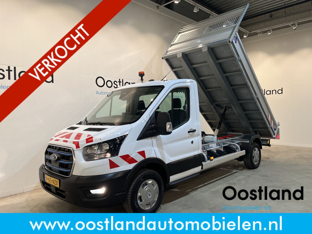 Ford E-Transit 350 L3 Trend 68 kWh RWD Kipper / Tipper / 100% Elektrisch / Airco / Cruise Control / Camera / CarPlay / Navigatie / 1.000 KM !!