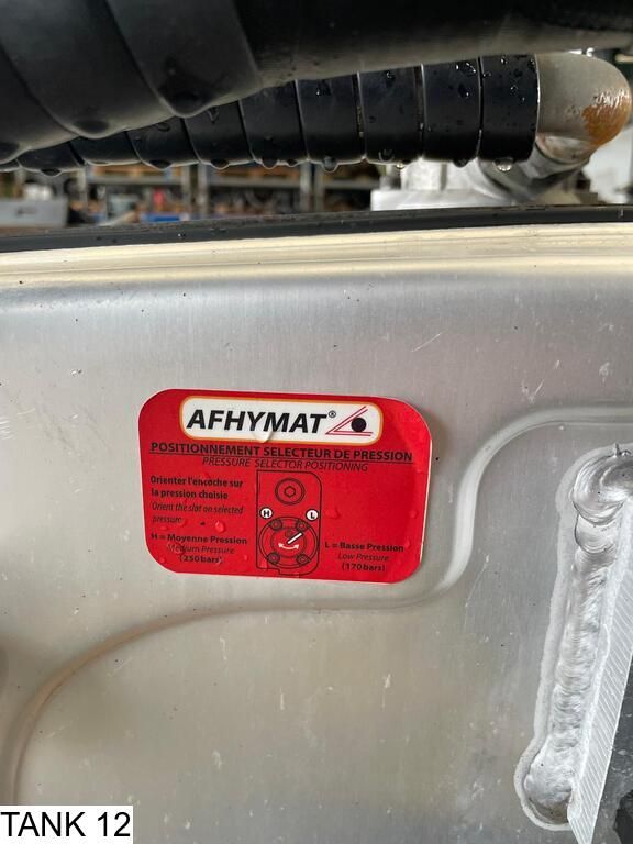 Afhymat Pump, tank and hydraulic hoses
