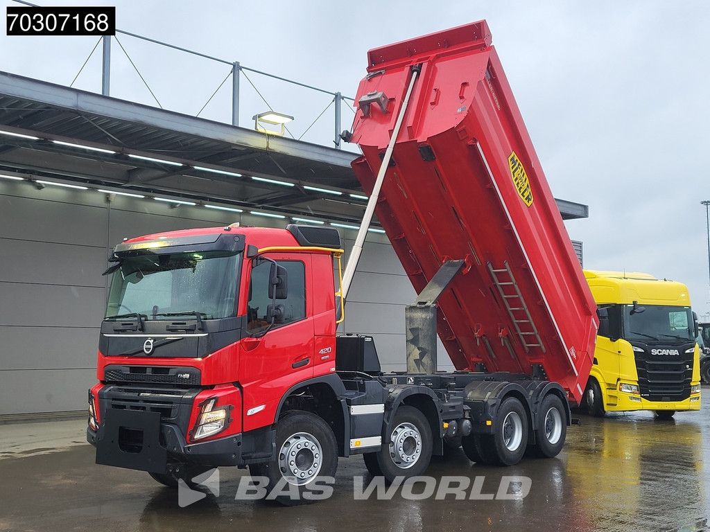 Volvo FMX 420 8X4 19m3 Meiller Tipper Steelsuspension Big-Axle VEB+