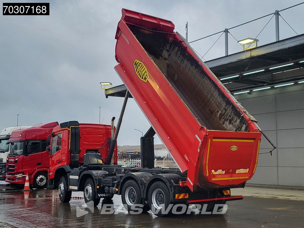 Volvo FMX 420 8X4 19m3 Meiller Tipper Steelsuspension Big-Axle VEB+