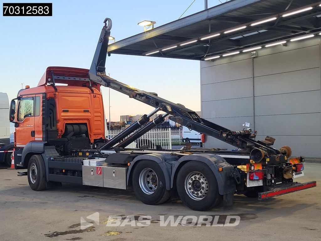 MAN TGS 26.460 6X2 20t Meiller containersystem Automatic Lift+steering axle Euro 6