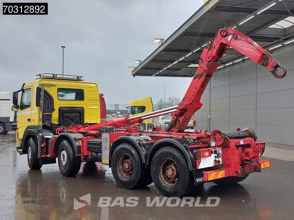 Volvo FM 480 8X4 HIAB Hook Full Steel suspension Big-Axle Manual VEB Euro 5