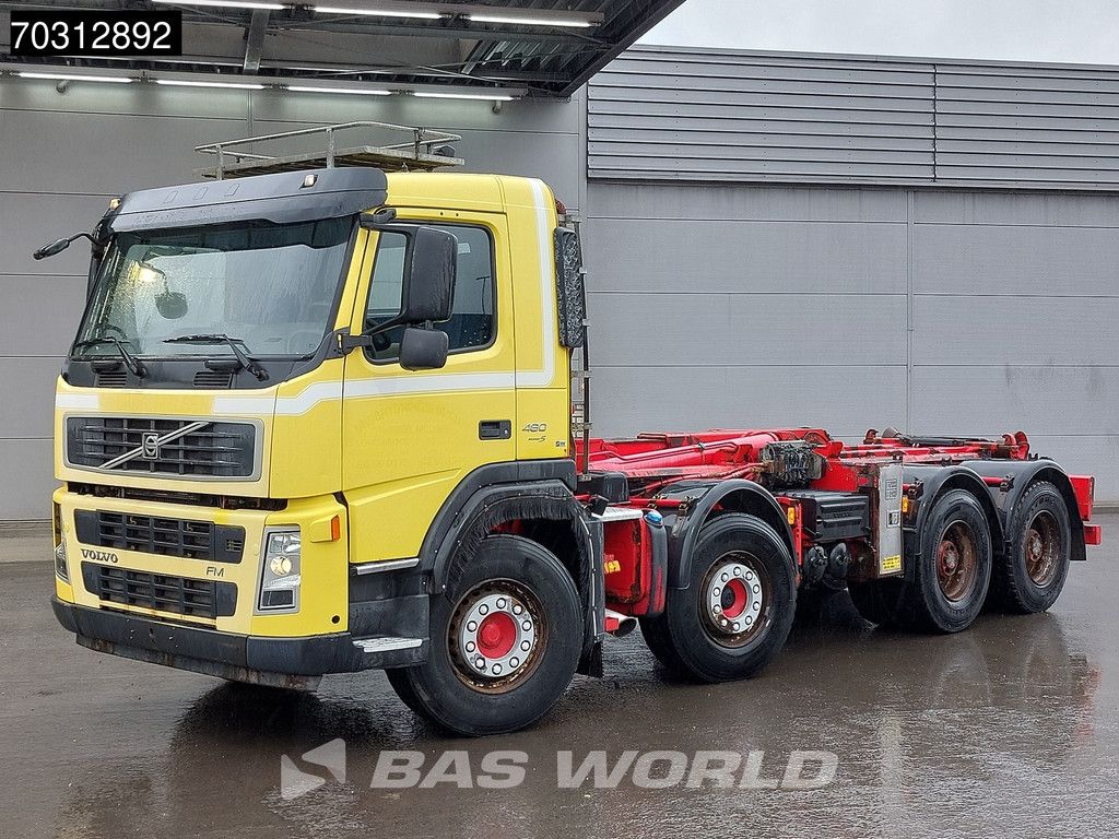 Volvo FM 480 8X4 HIAB Hook Full Steel suspension Big-Axle Manual VEB Euro 5