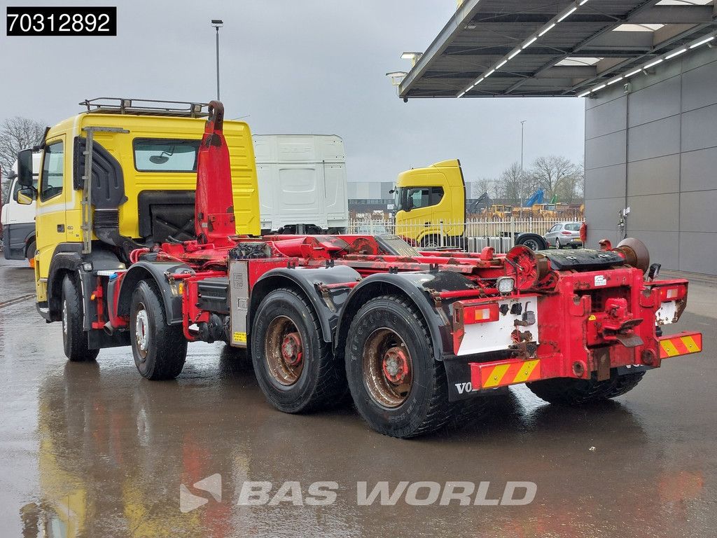Volvo FM 480 8X4 HIAB Hook Full Steel suspension Big-Axle Manual VEB Euro 5