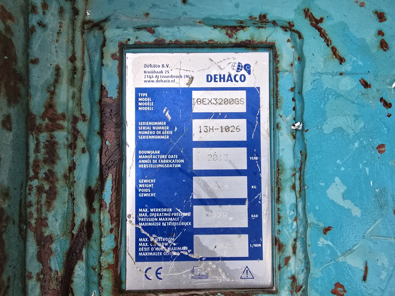 Dehaco Ibex 3200 Gebruikt