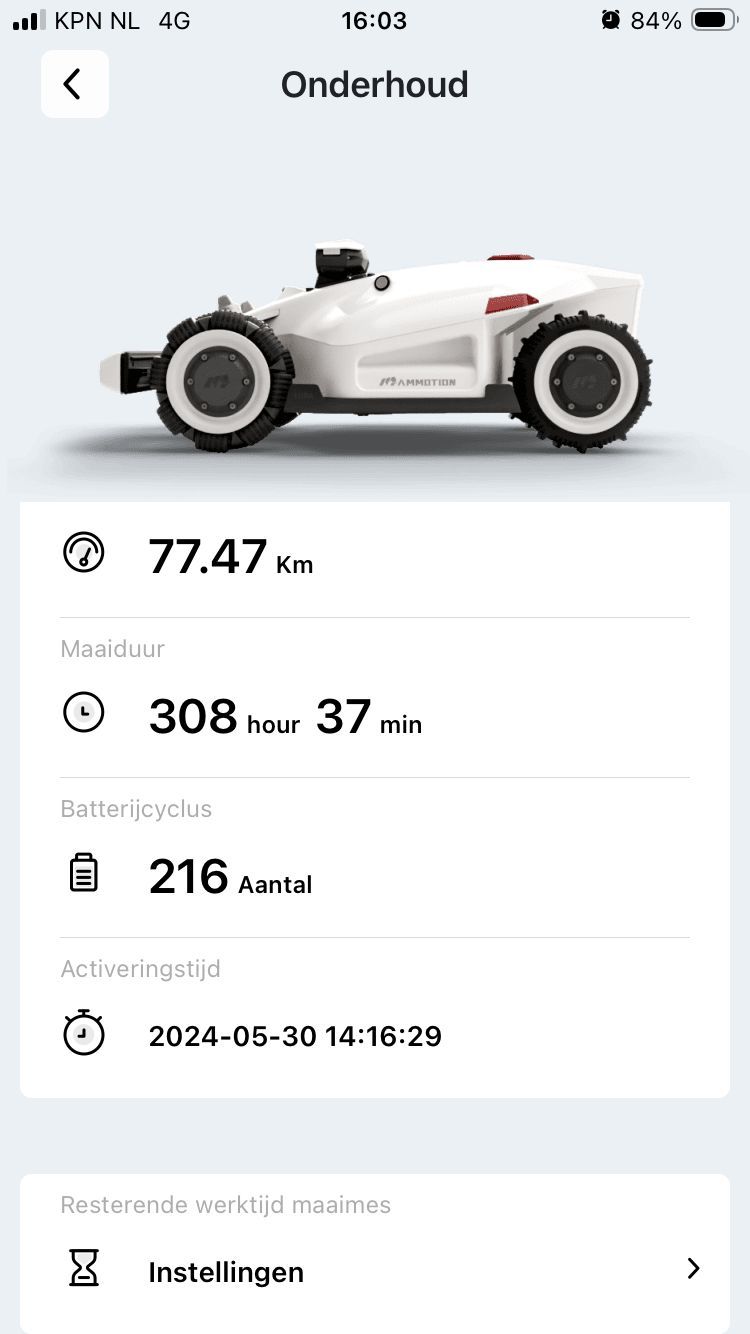LUBA II robotmaaier (type 1000, GPS, camera, etc. DEMO)