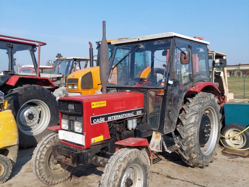 Traktor Case 533, Hinterrad, Kabine, Oberlenker, Ackerschiene