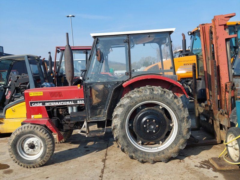 Traktor Case 533, Hinterrad, Kabine, Oberlenker, Ackerschiene