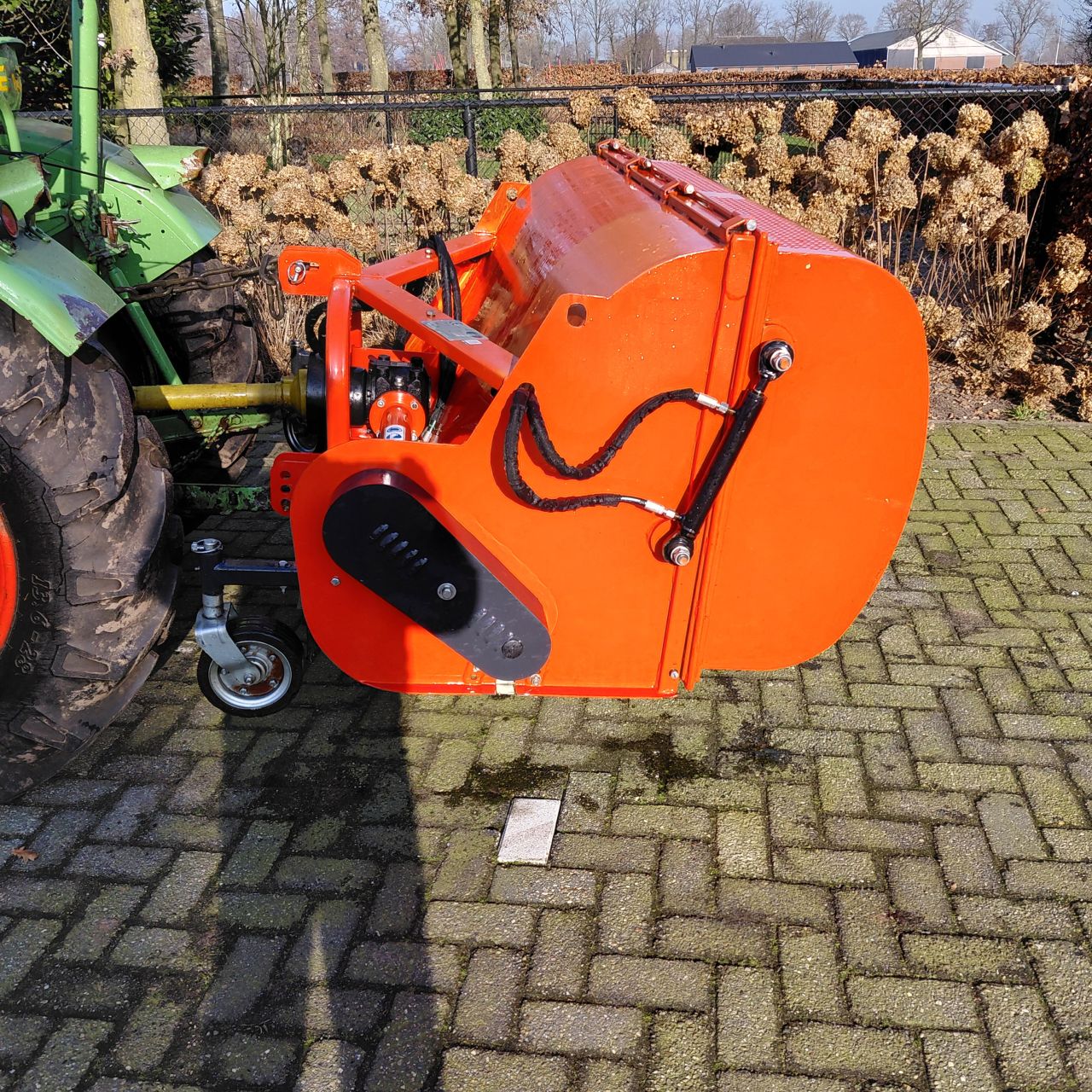 Klepelmaaier met opvangbak