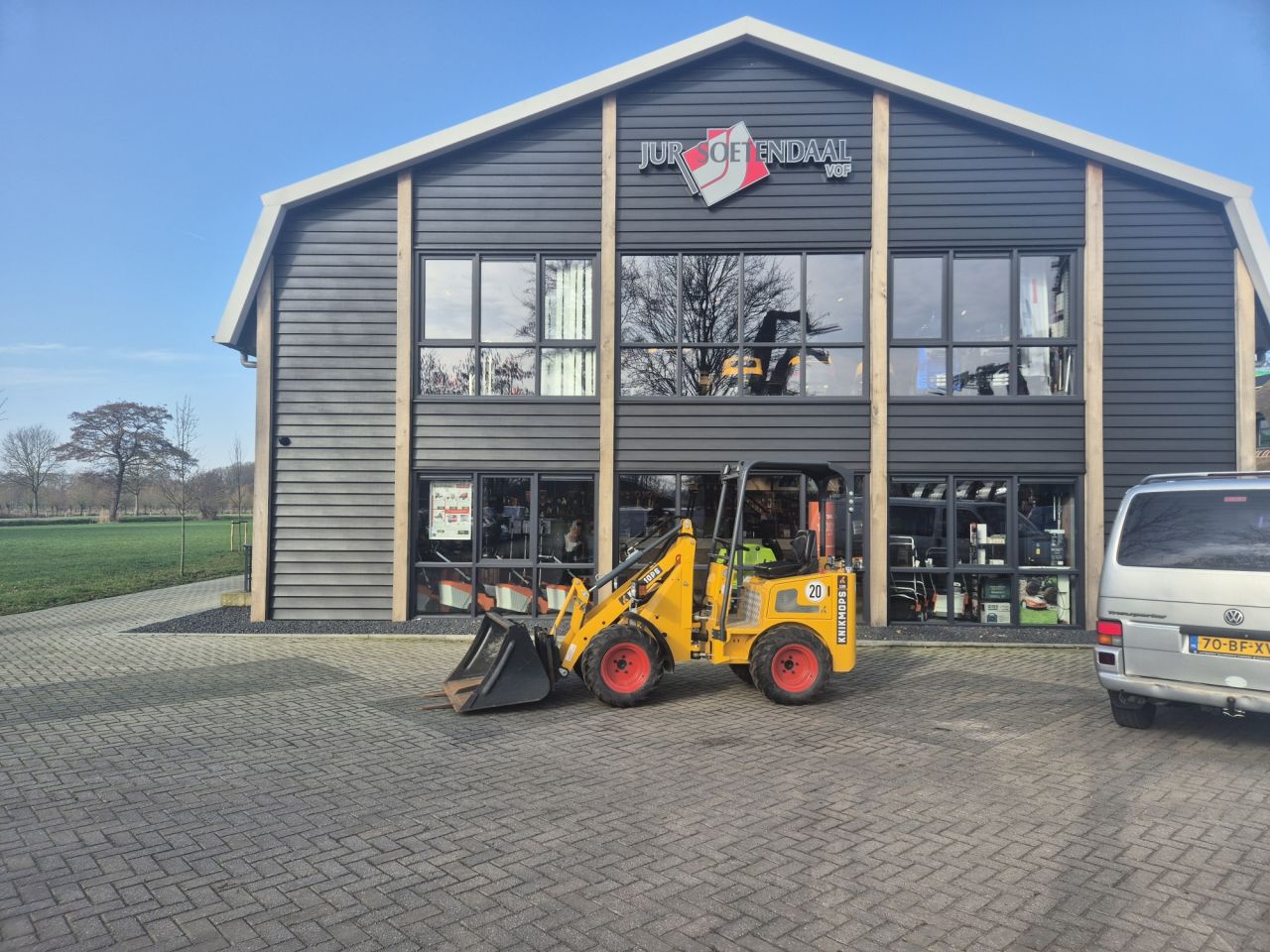 Used Knikmops 130 H with bucket and forks