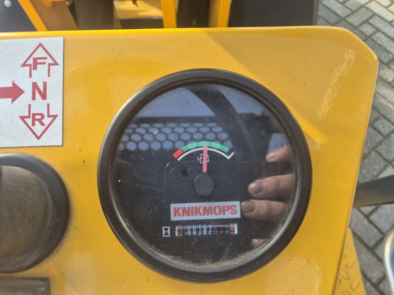 Used Knikmops 130 H with bucket and forks